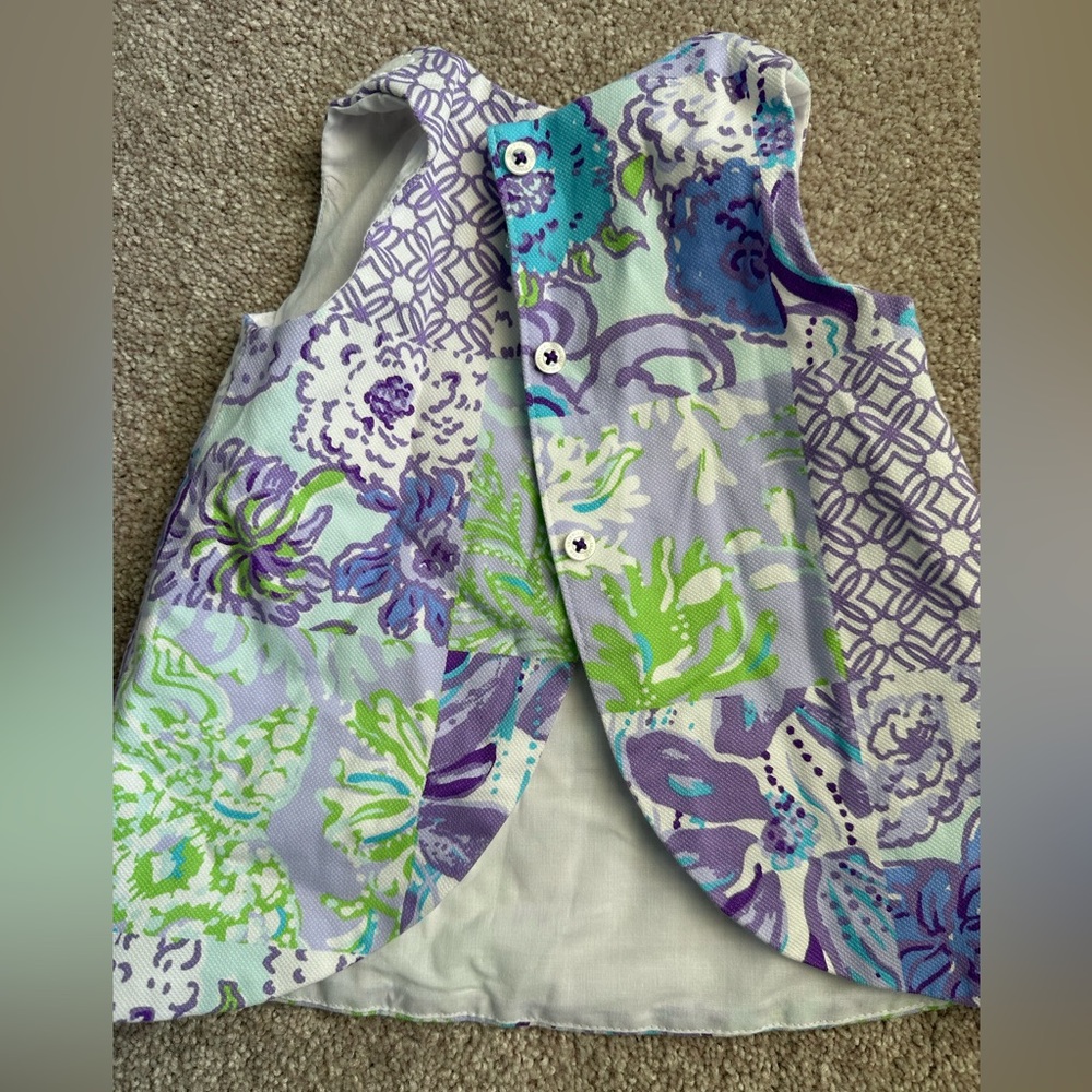 Lilly Pulitzer College Print Cotton Shift Dress & Bloomers - Picture 3 of 4